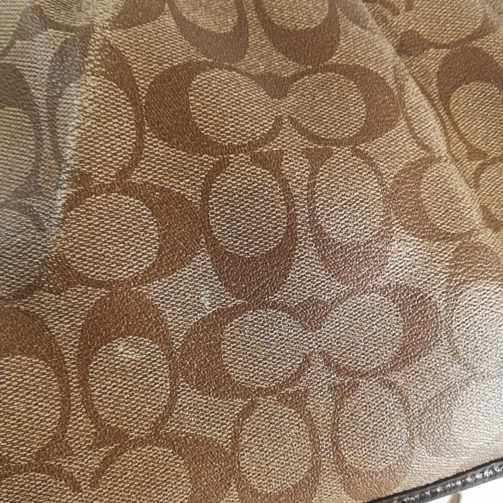 Brown and tan Coach messenger bag - Picture 6 of 8